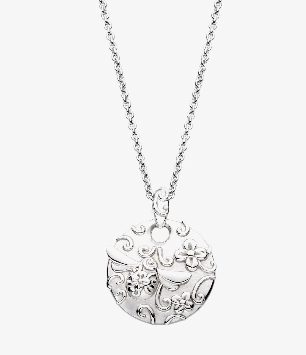 Kit Heath Blossom Flyte Honey Bee Disc 18 Inch Pendant 90331RP