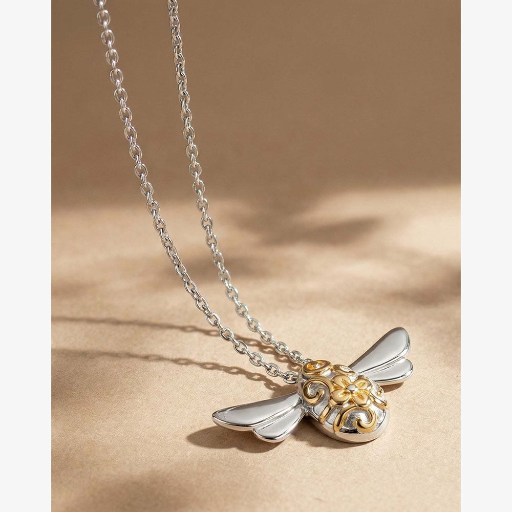 Kit Heath Blossom Flyte Honey Bee Midi 18 Inch Necklace 90338GRP