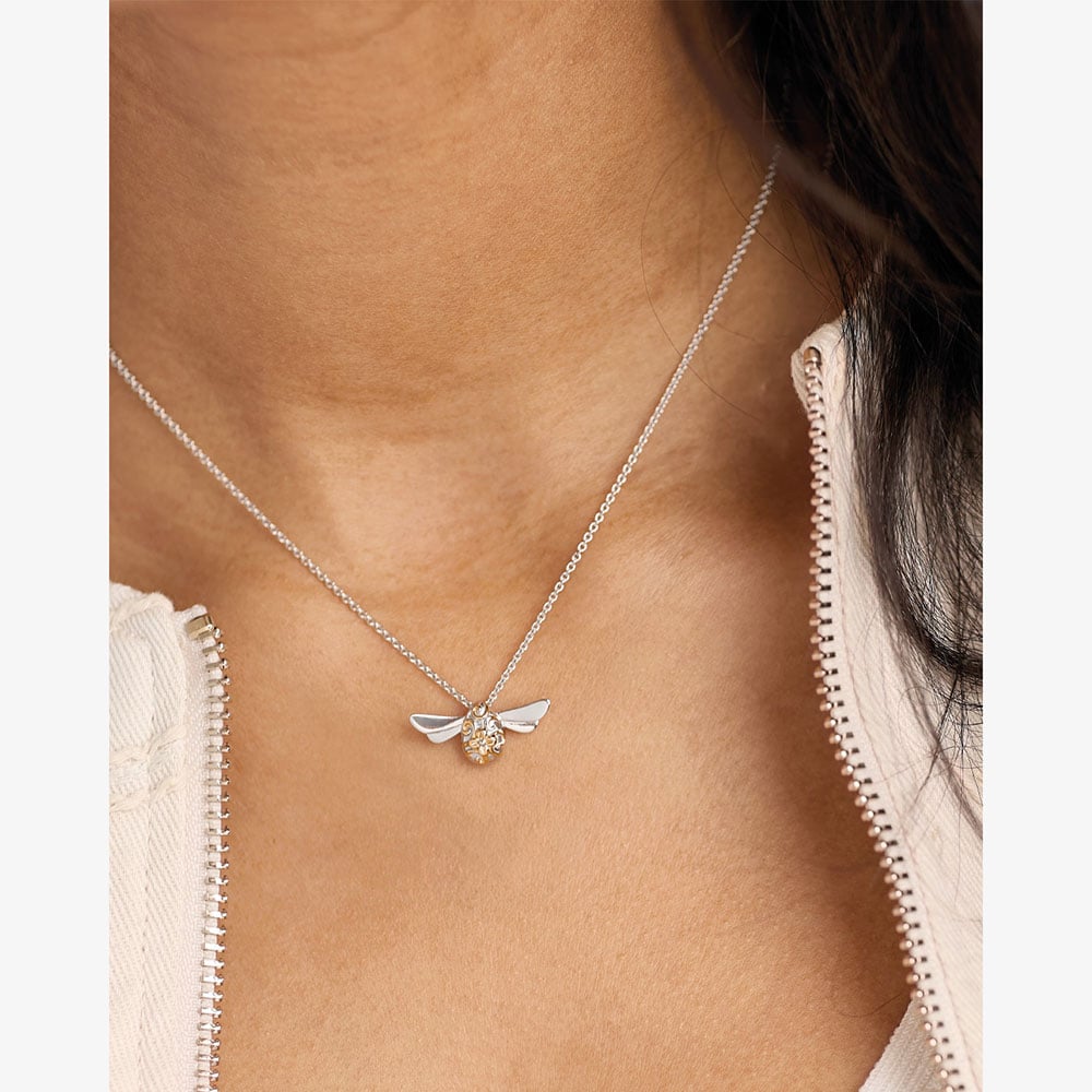 Kit Heath Blossom Flyte Honey Bee Midi 18 Inch Necklace 90338GRP