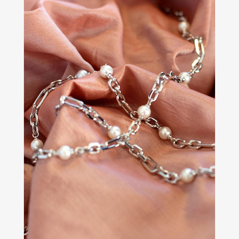 Kit Heath Revival Figaro Pearl Chain 20 Inch Multi Wear Station Chain 90434FP