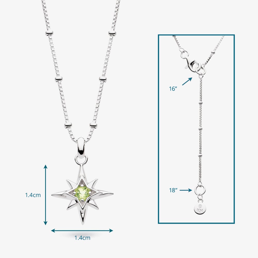 Kit Heath Céleste August Aurora Birthstone Peridot Necklace 90459PD