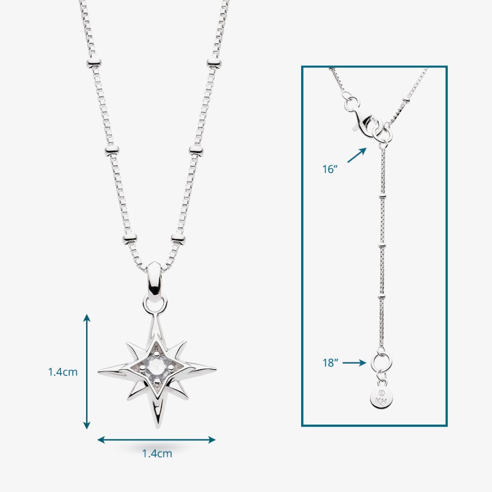 Kit Heath Céleste April Aurora Birthstone Rock Crystal Necklace 90459RC