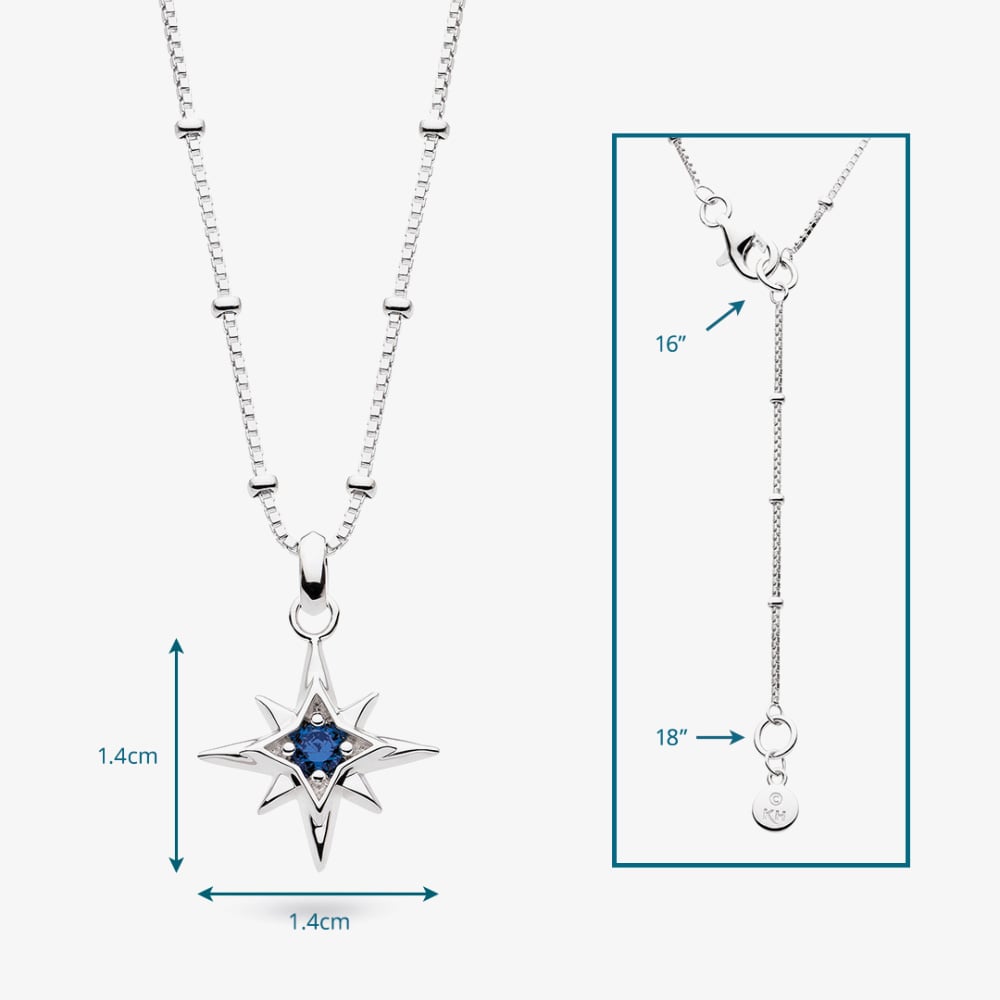 Kit Heath Céleste September Aurora Birthstone Necklace 90459SS