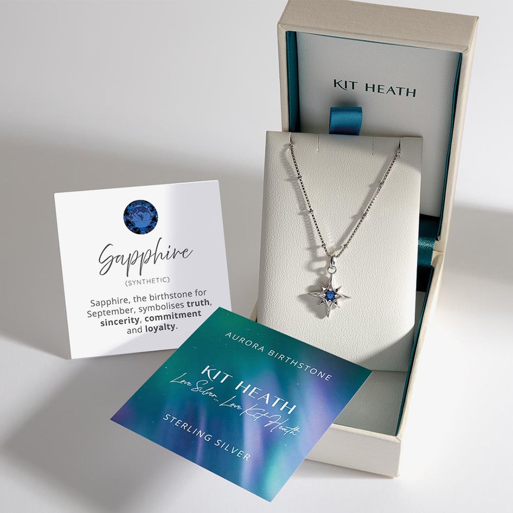 Kit Heath Céleste September Aurora Birthstone Necklace 90459SS