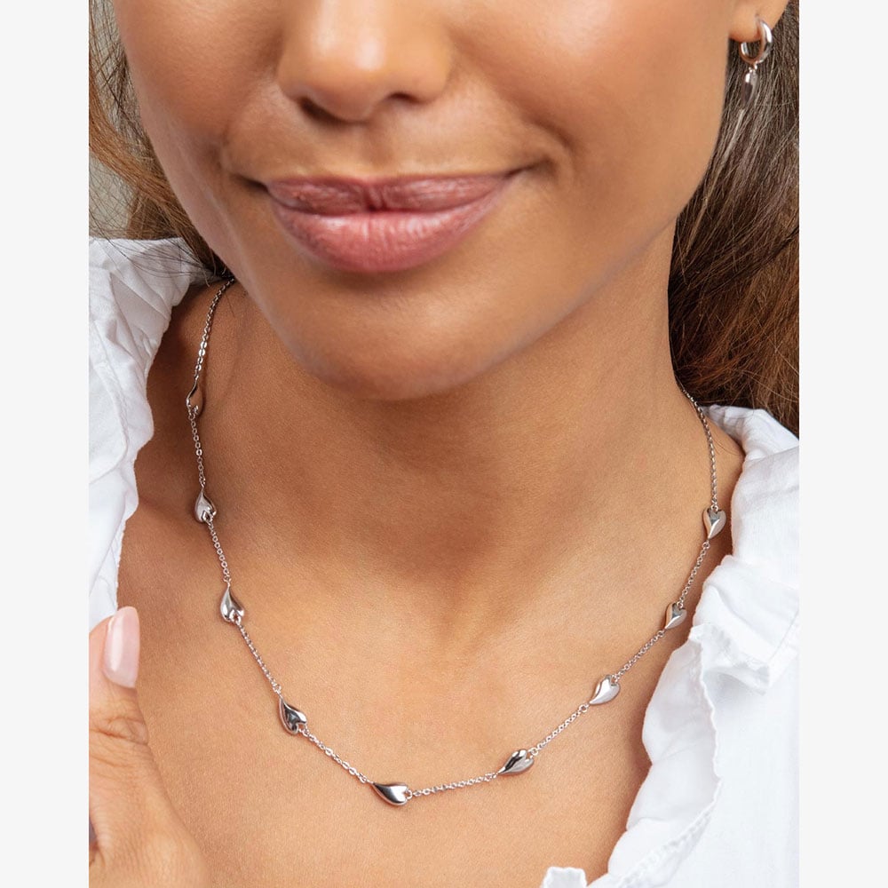 Kit Heath Desire Kiss Blush Heart 18 Inch Necklace 90501RRP