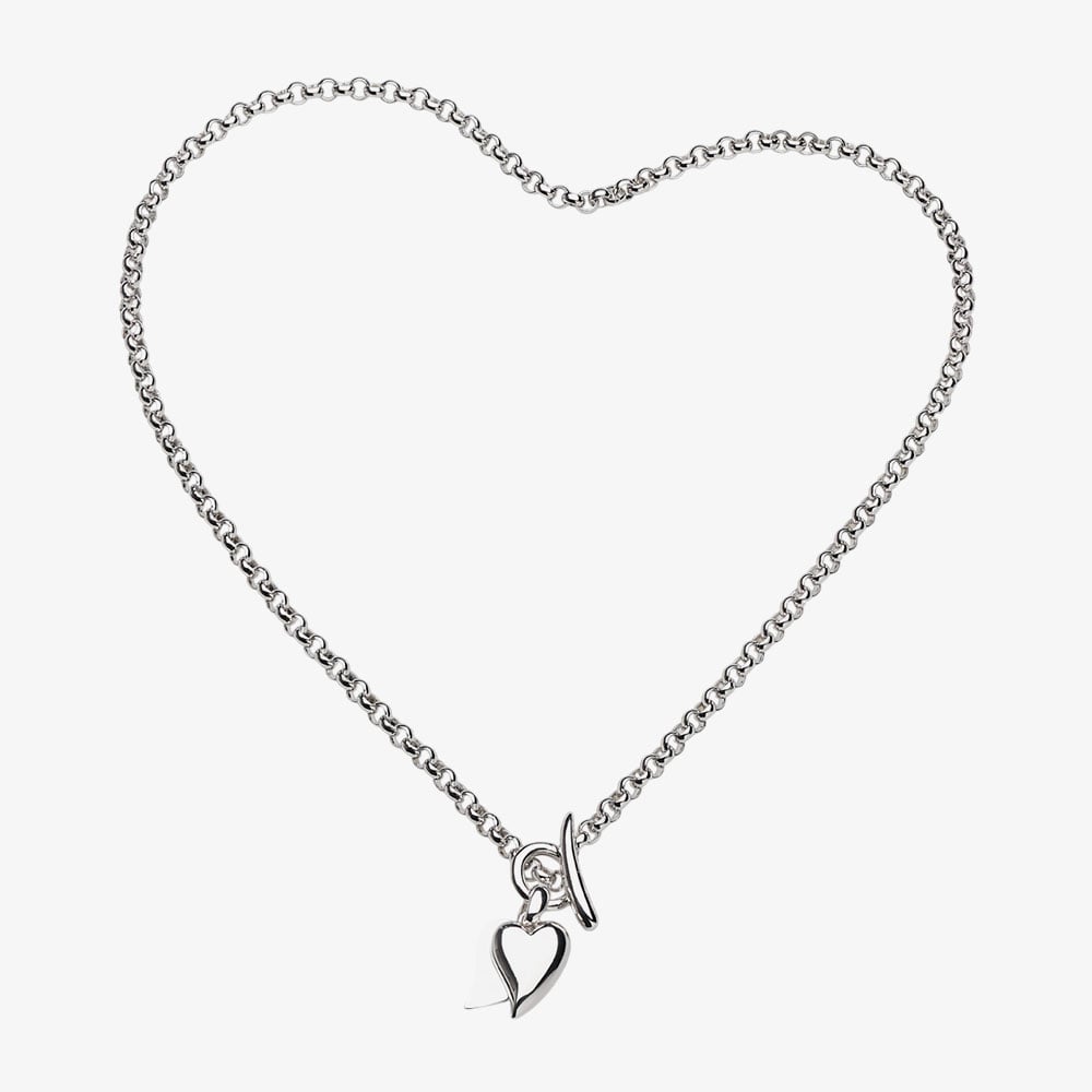 Kit Heath Desire Love Duet Heart 16 Inch T-Bar Necklace 90507RP