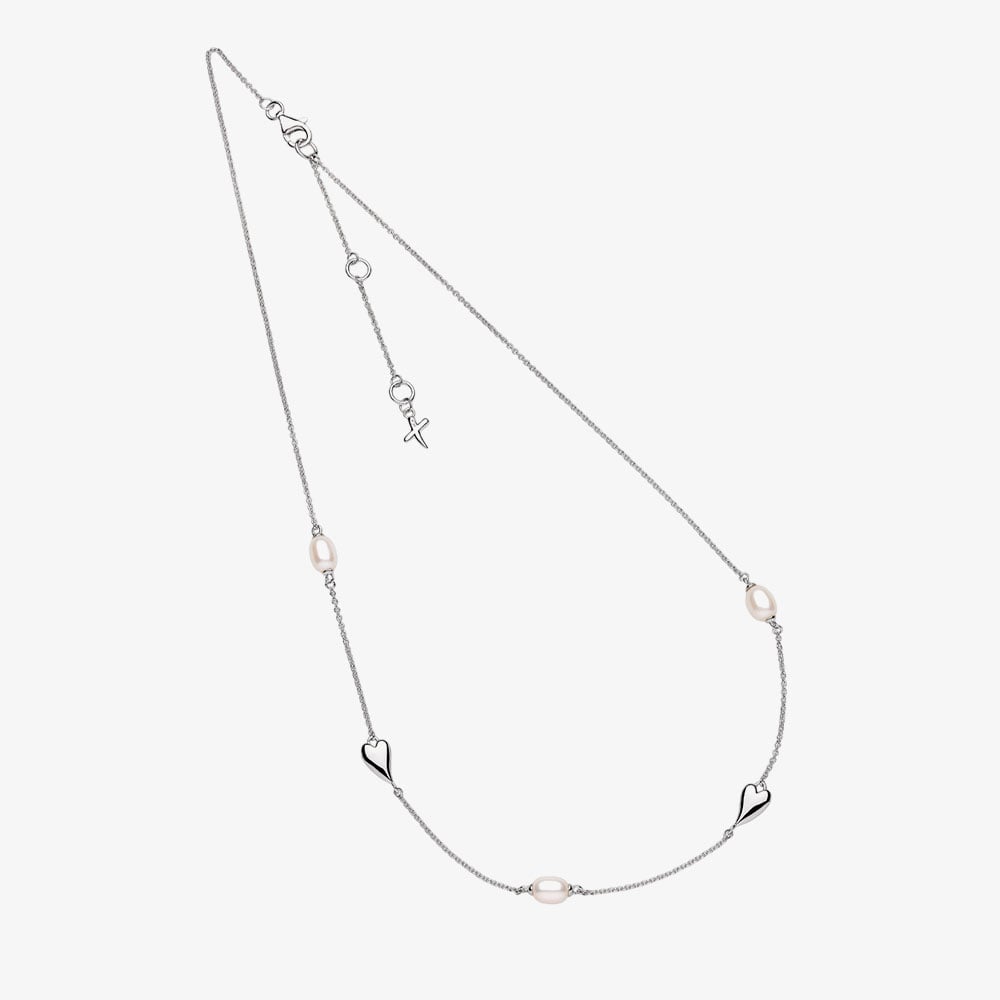 Kit Heath Desire Kiss Pearl 18 Inch Station Necklace 90515FP