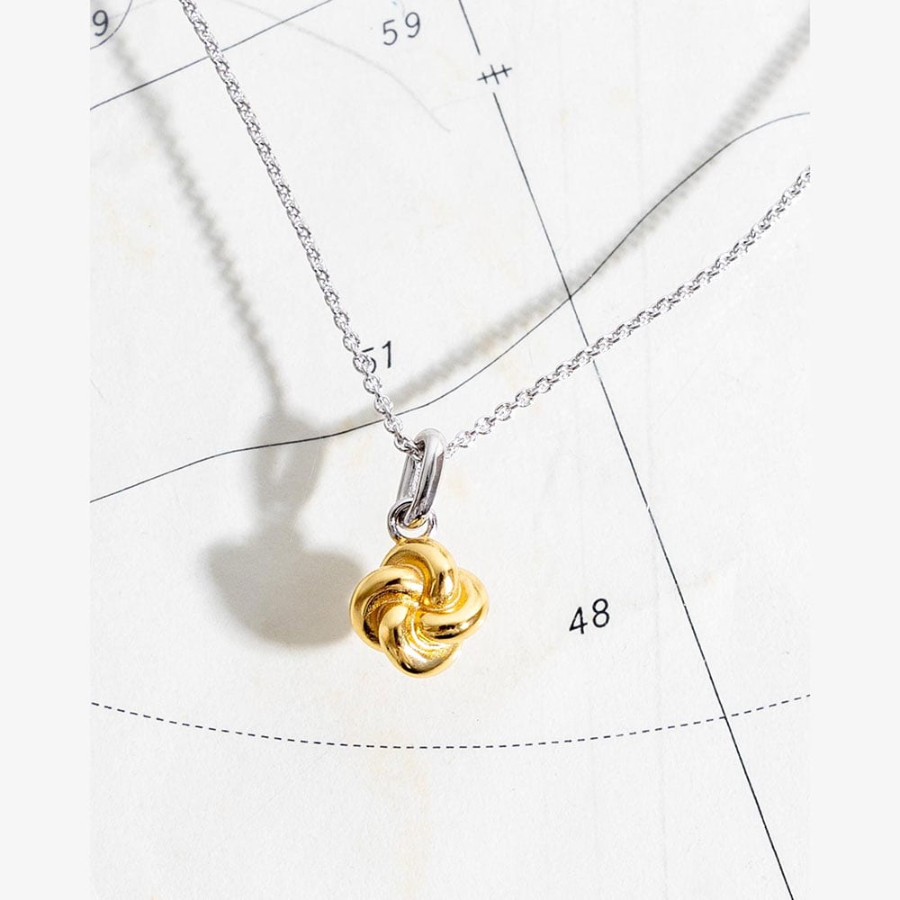 Kit Heath Marina Tide Knot Golden 18 Inch Necklace 91060GRP