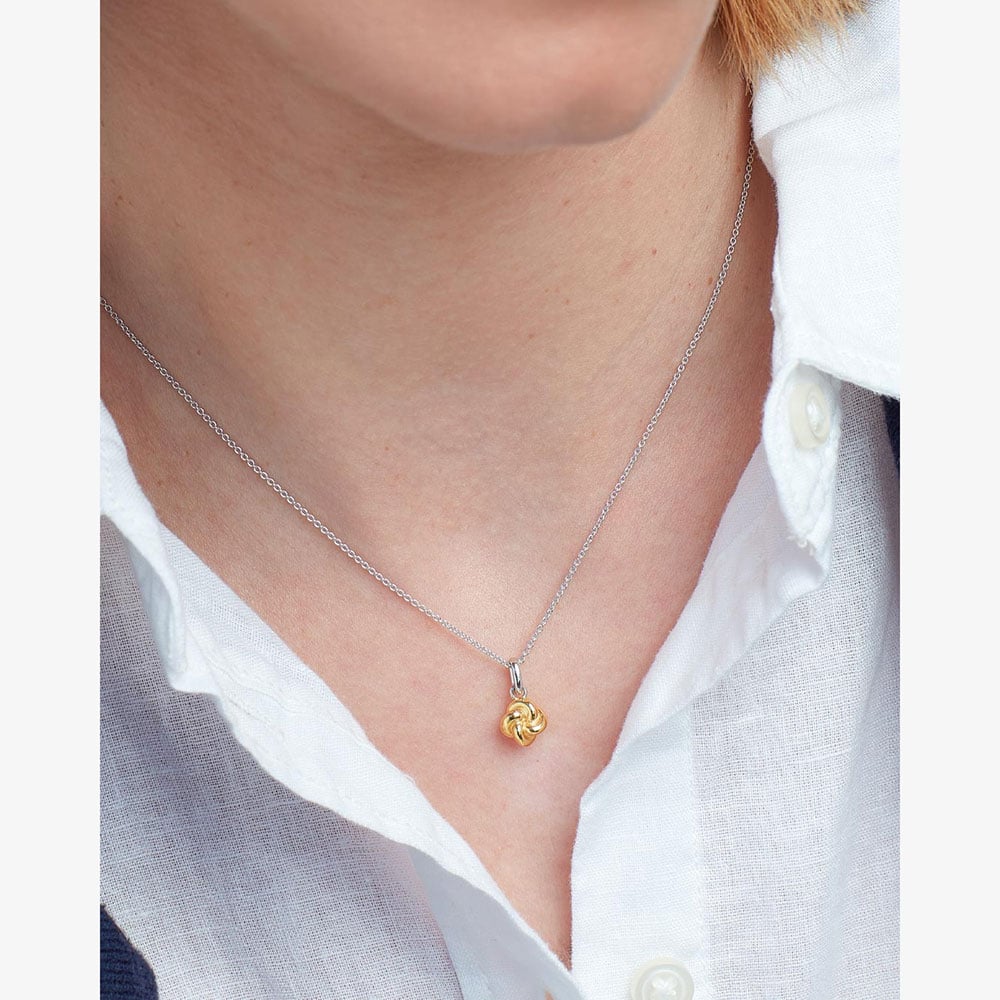 Kit Heath Marina Tide Knot Golden 18 Inch Necklace 91060GRP