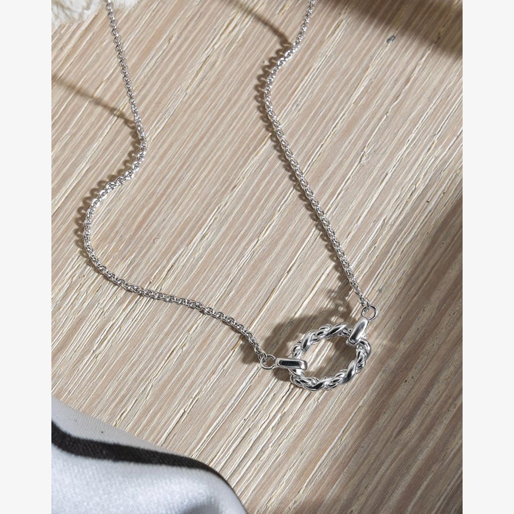 Kit Heath Marina Rope Twist Oval Mini 17 Inch Necklace 91073RP