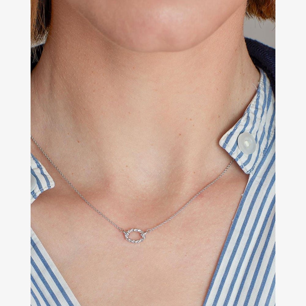 Kit Heath Marina Rope Twist Oval Mini 17 Inch Necklace 91073RP
