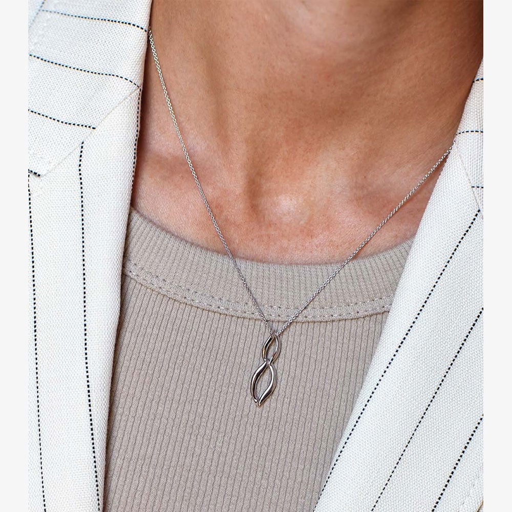 Kit Heath Entwine Twine Link Duo 18 Inch Necklace 91141RP