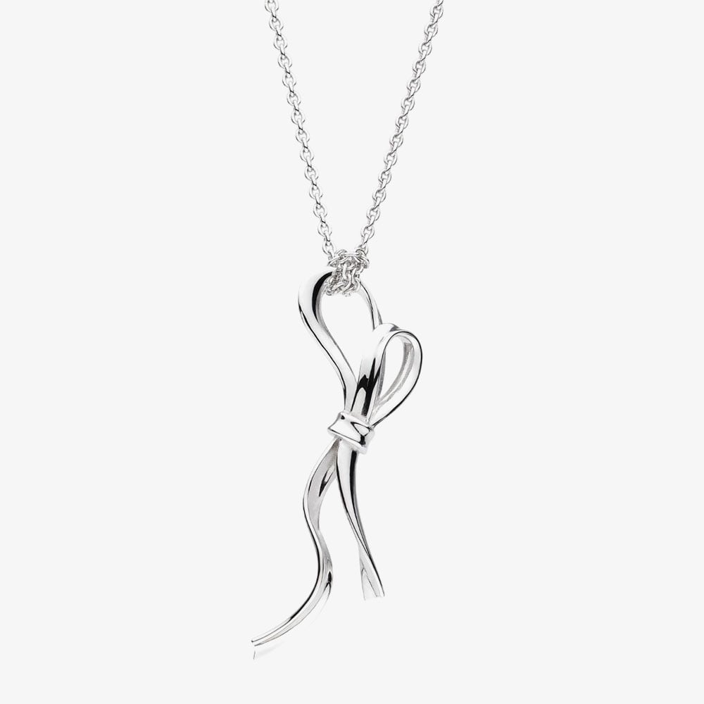 Kit Heath Serenity Ribbon Bow Loop 18 Inch Necklace 91189RP