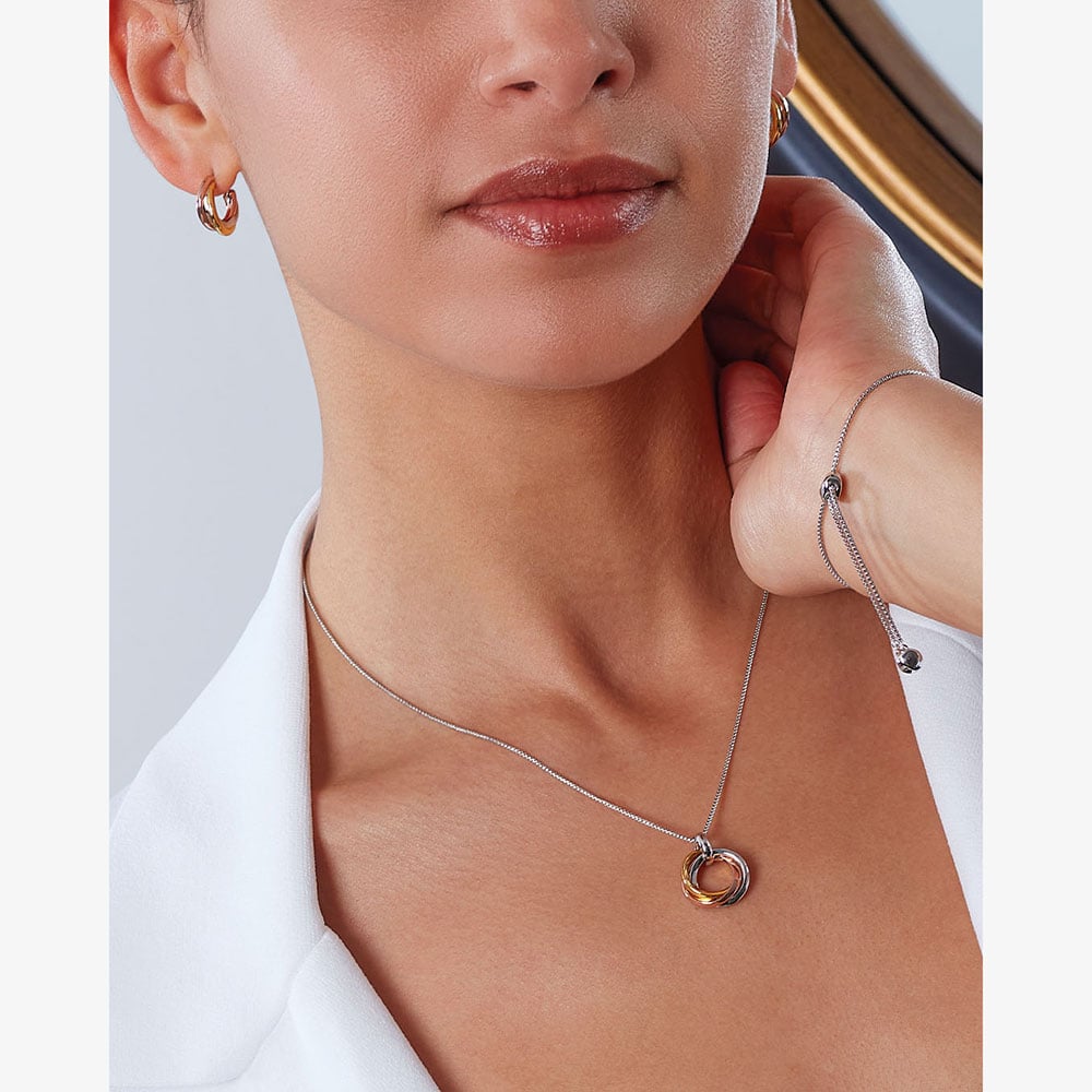 Kit Heath Bevel Trilogy Gold 18 Inch Necklace 9169GRG