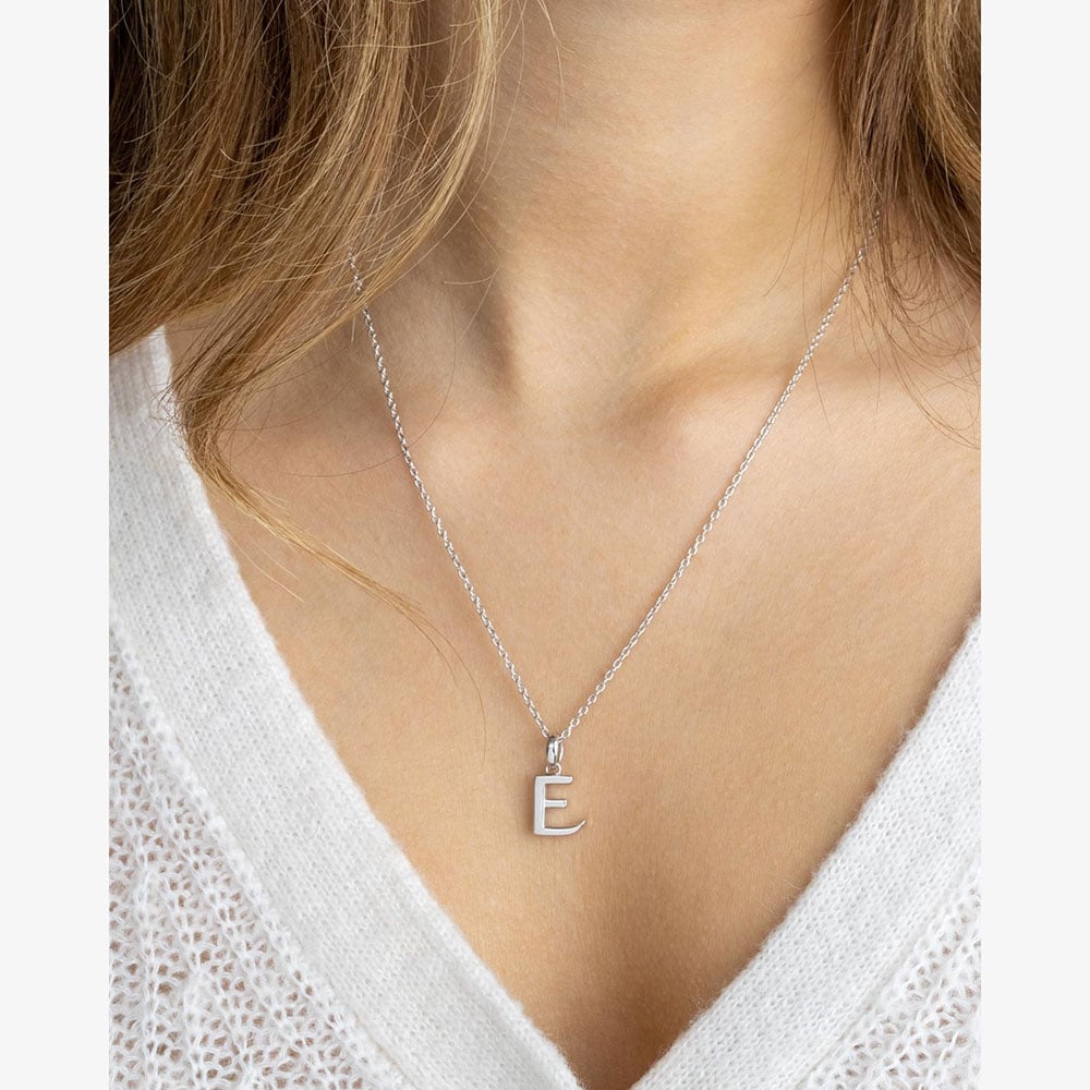 Kit Heath Signature Skript Capital E 18 Inch Necklace 9198RPE
