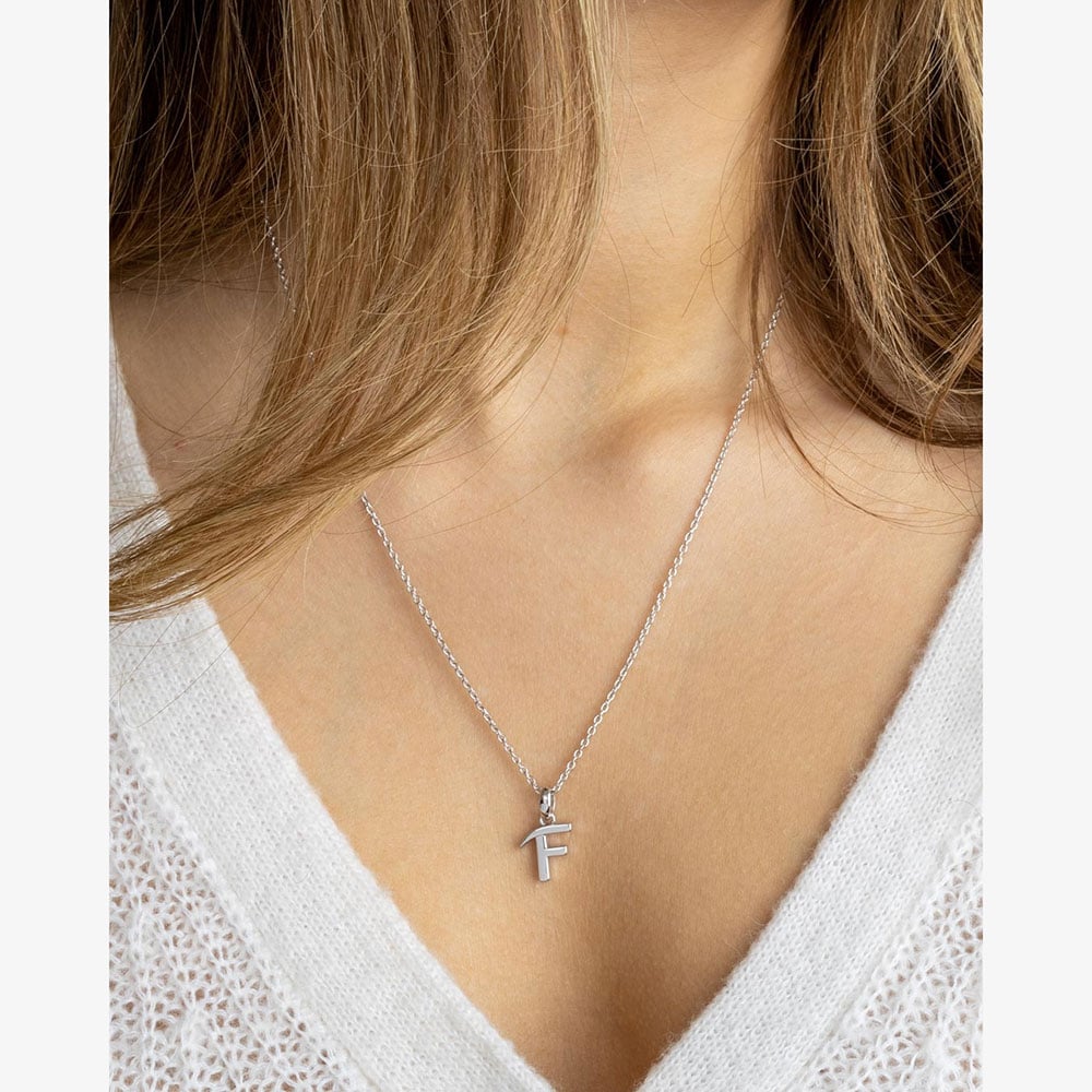 Kit Heath Signature Skript Capital F 18 Inch Necklace 9198RPF