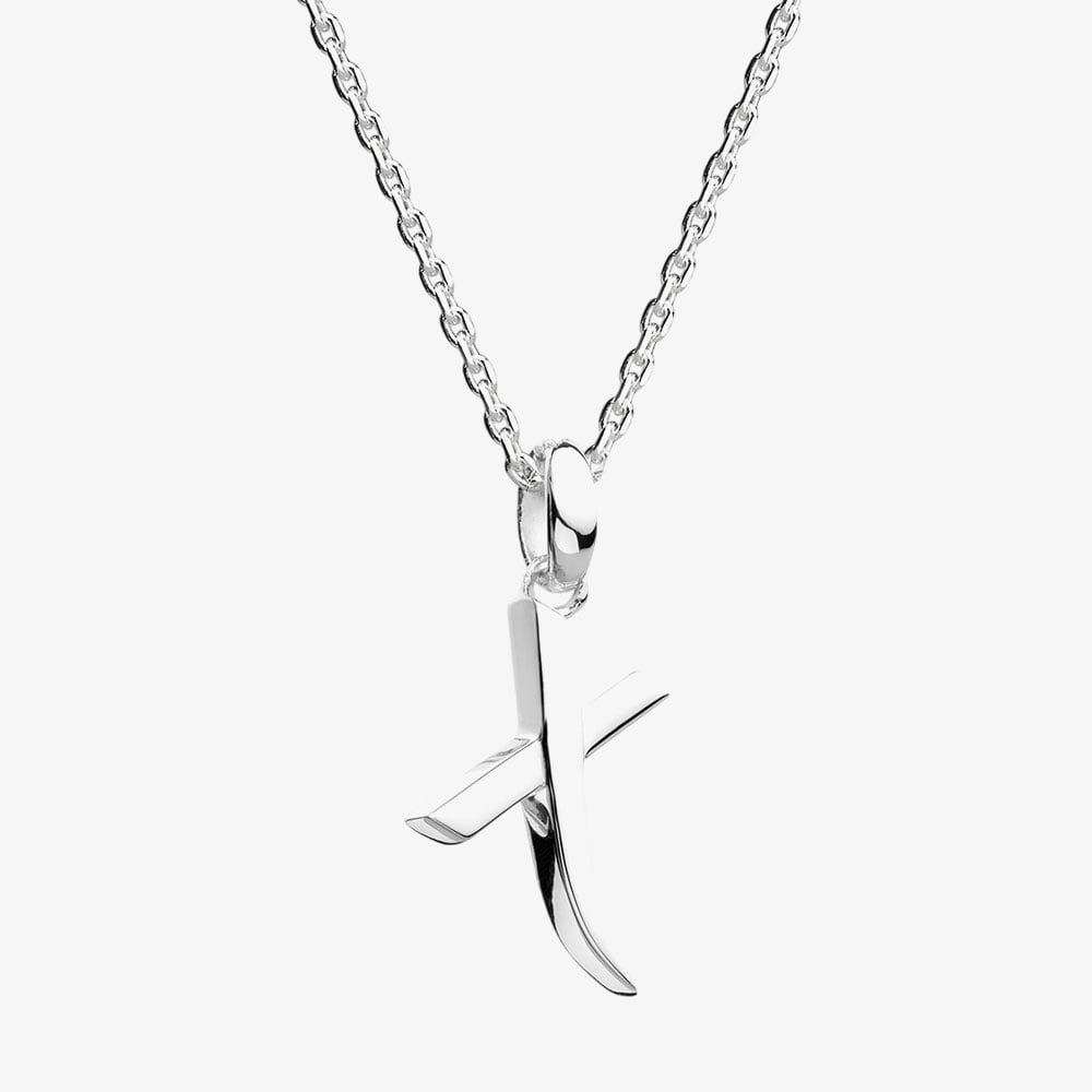 Kit Heath Signature Skript Capital X 18 Inch Necklace 9198RPX