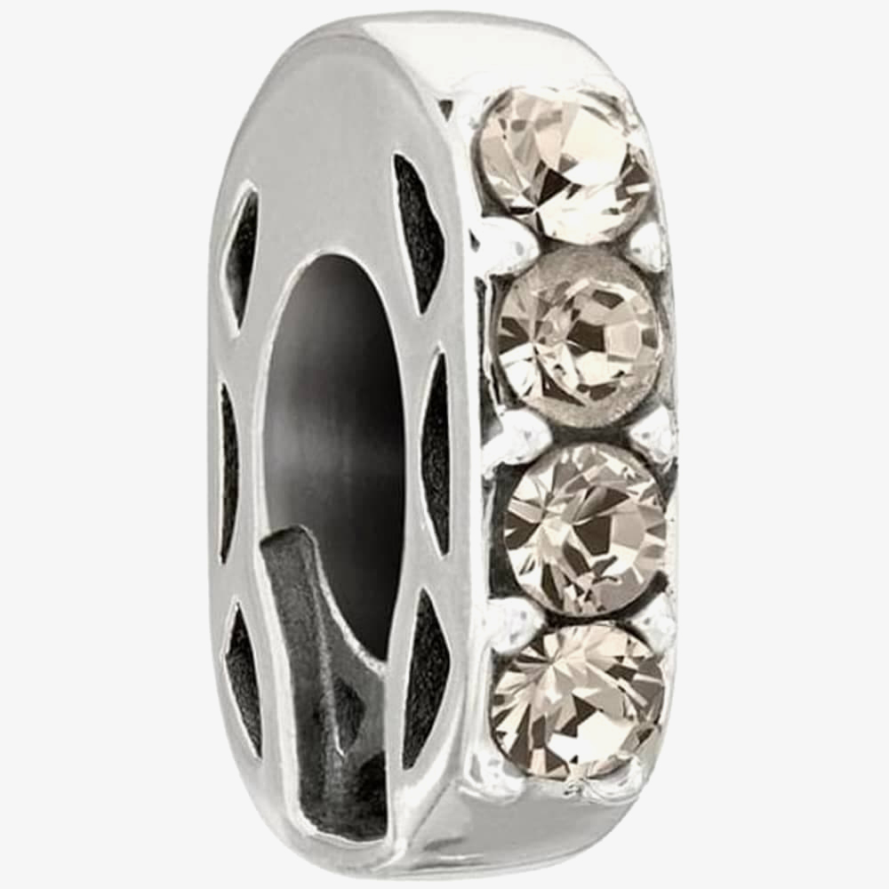 Product photograph of Chamilia Simple Elegance Grey Bead 2025-0891 from The Jewel Hut