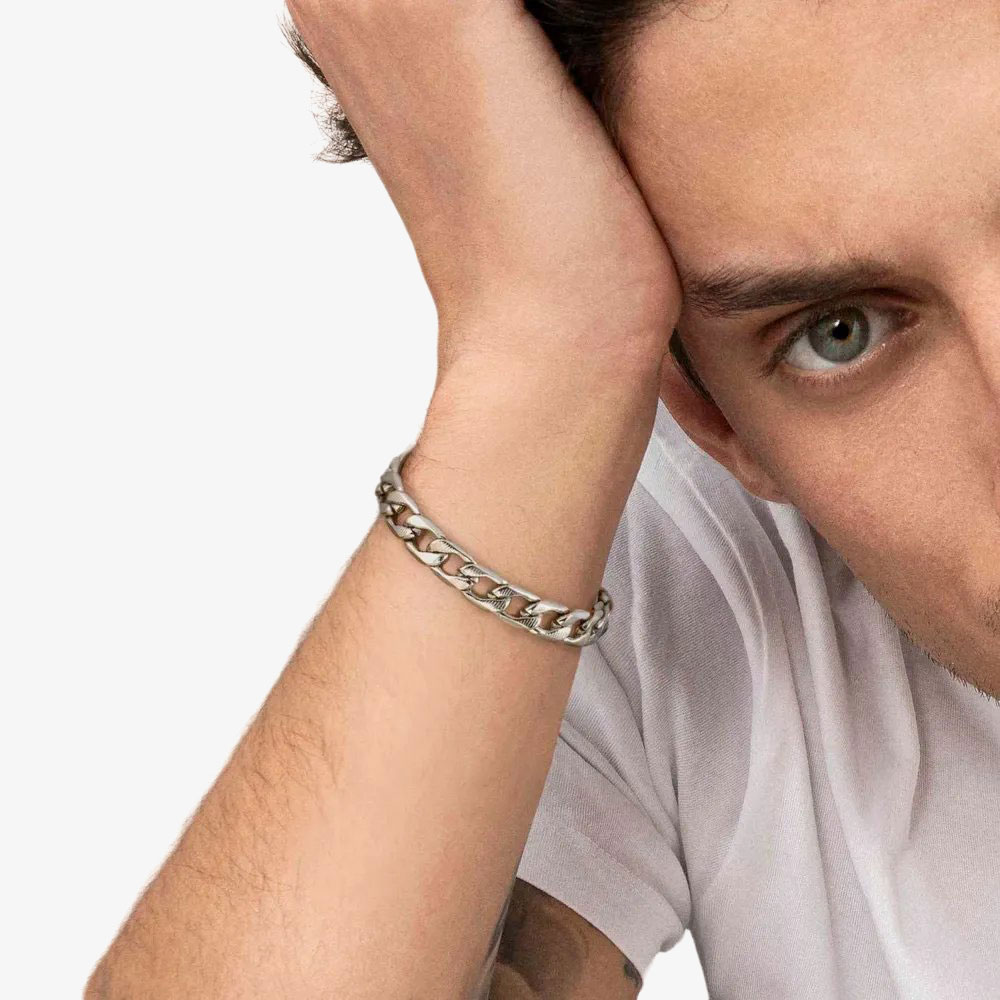 Nomination B-Yond Striped Curb Chain Bracelet 028935/036 (M)