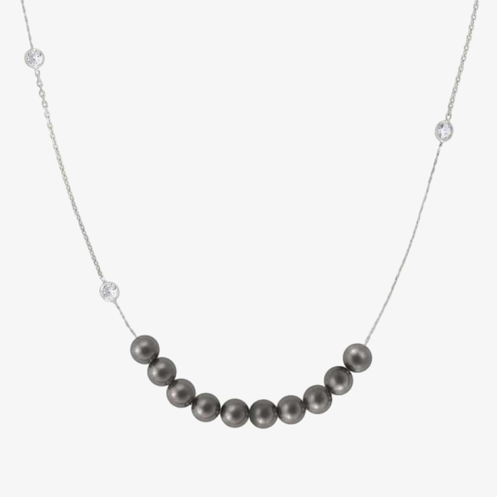 Product photograph of Nomination Bella Grey Pearl Necklace 146610 014 from The Jewel Hut