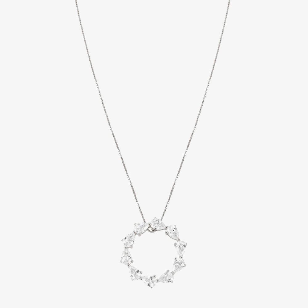 Nomination Colour Wave Sterling Silver Circle Necklace 149812/001