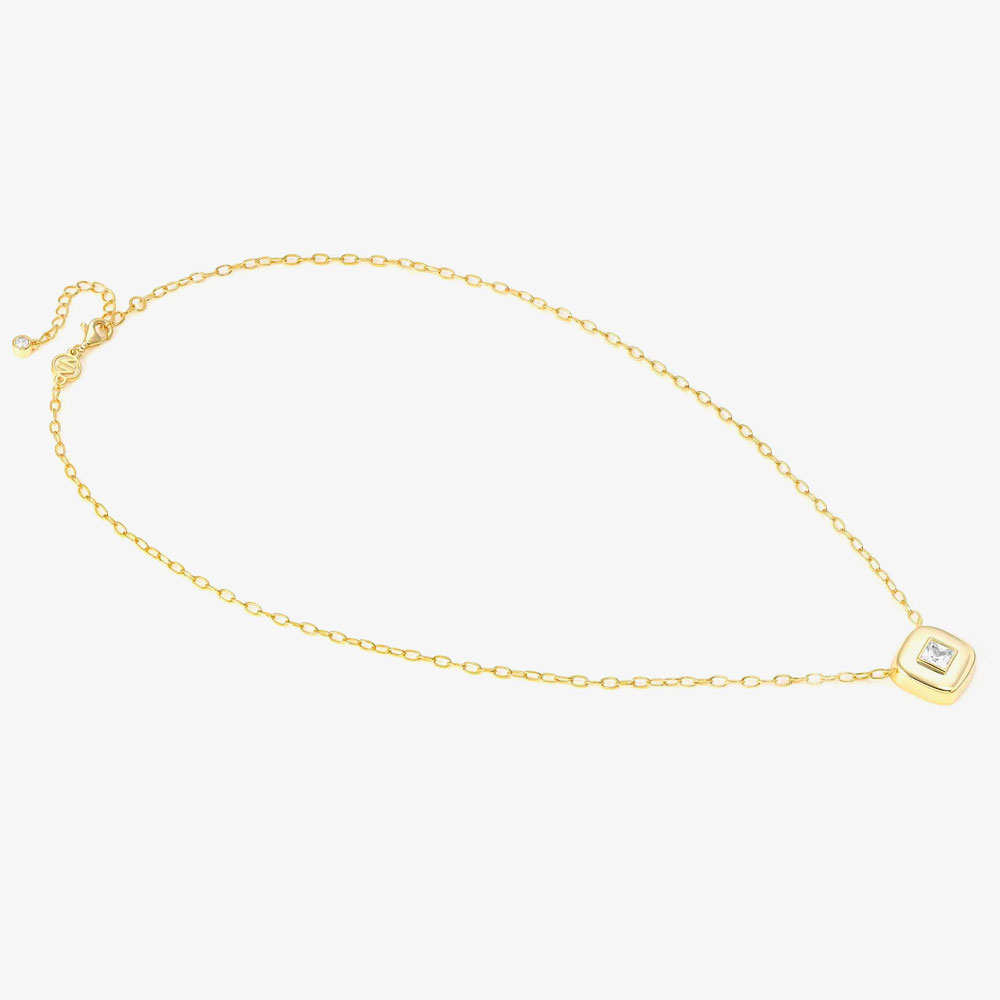 Nomination Domina Gold Plated Square Necklace 240402/036
