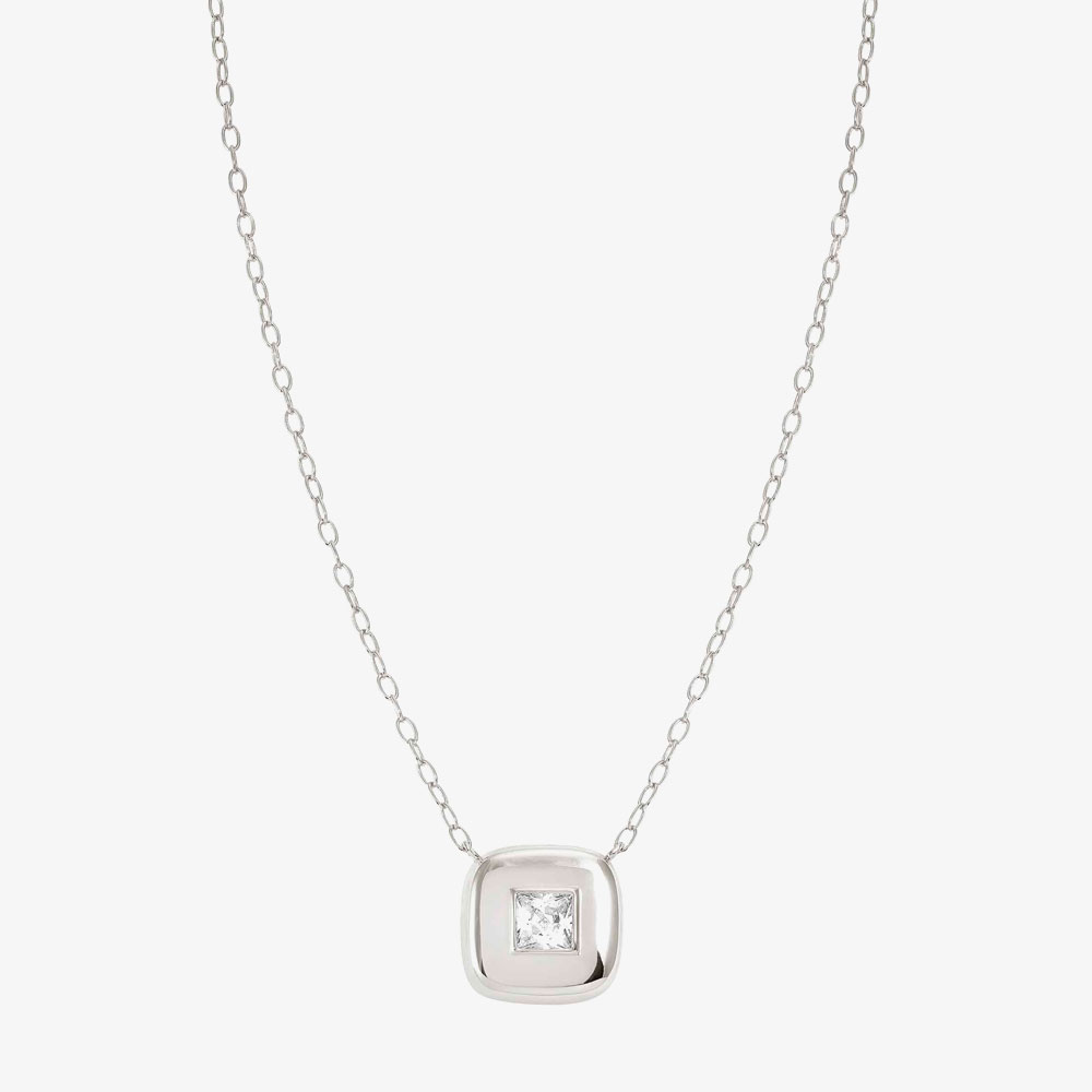 Nomination Domina Sterling Silver Square Necklace 240418/036