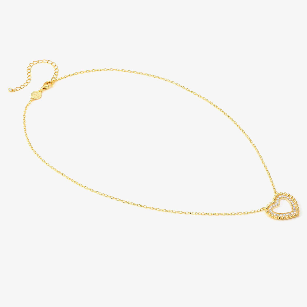 Nomination Lovecloud Gold Tone Plated Heart Necklace 240504/008