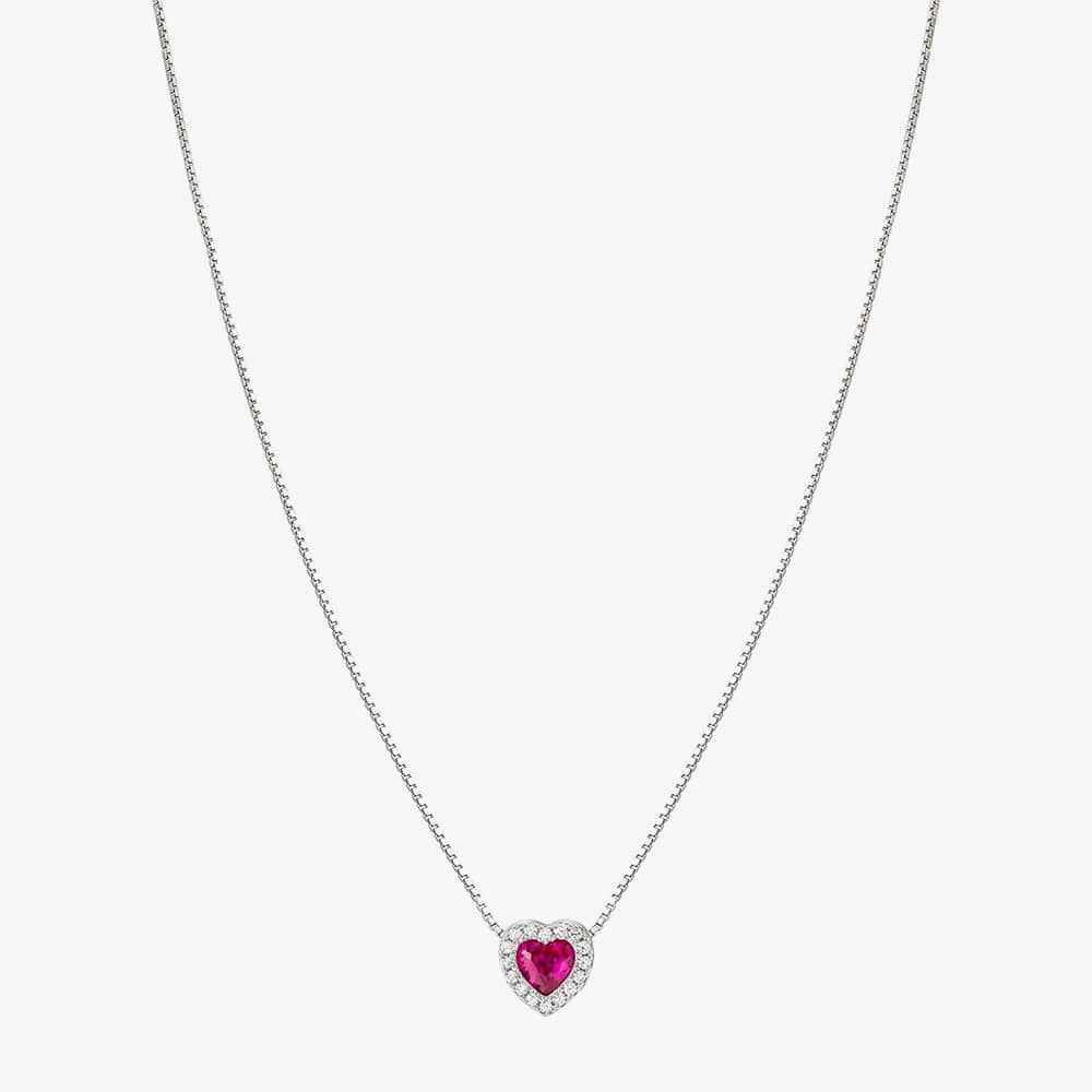 Nomination All My Love Sterling Silver Red Heart Necklace 240302/006