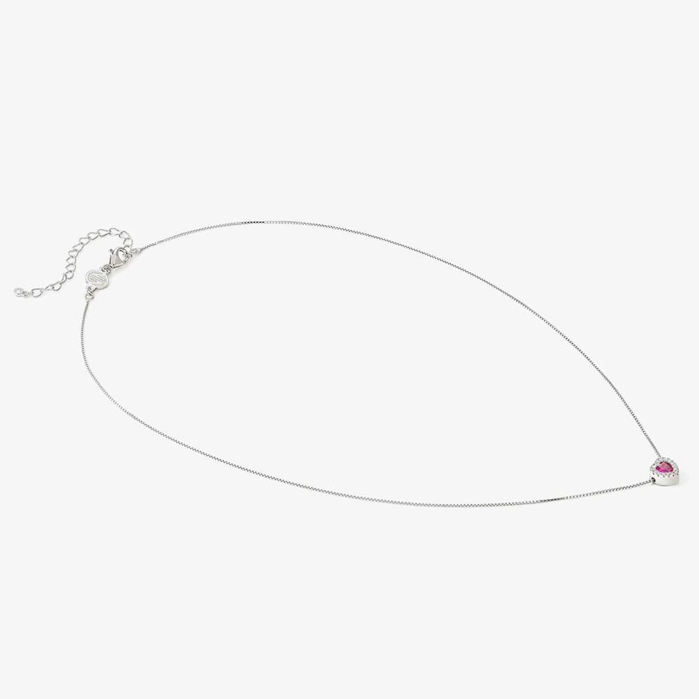 Nomination All My Love Sterling Silver Red Heart Necklace 240302/006