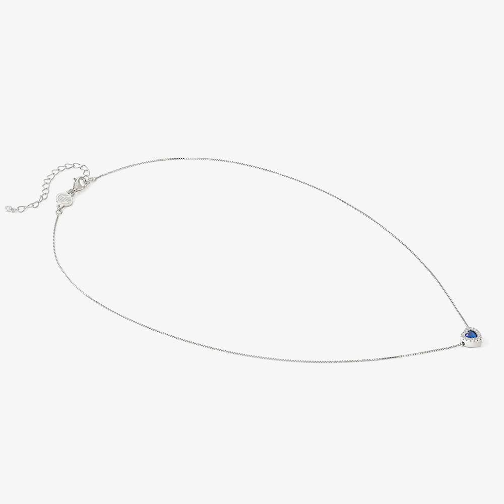 Nomination All My Love Sterling Silver Blue Heart Necklace 240302/012