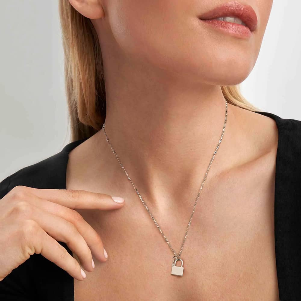 Nomination Sempre Con Me Engravable Padlock Necklace 029701/019