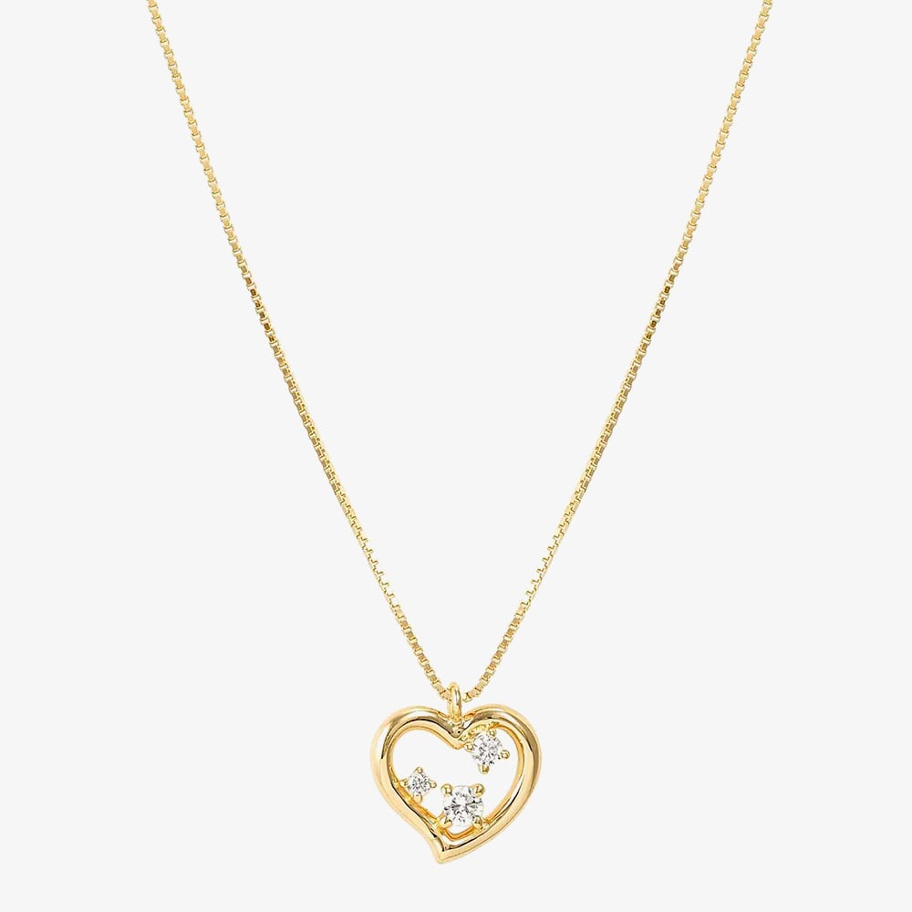 Nomination Dream Beats Gold Heart Cubic Zirconia Pendant Necklace 242602/006