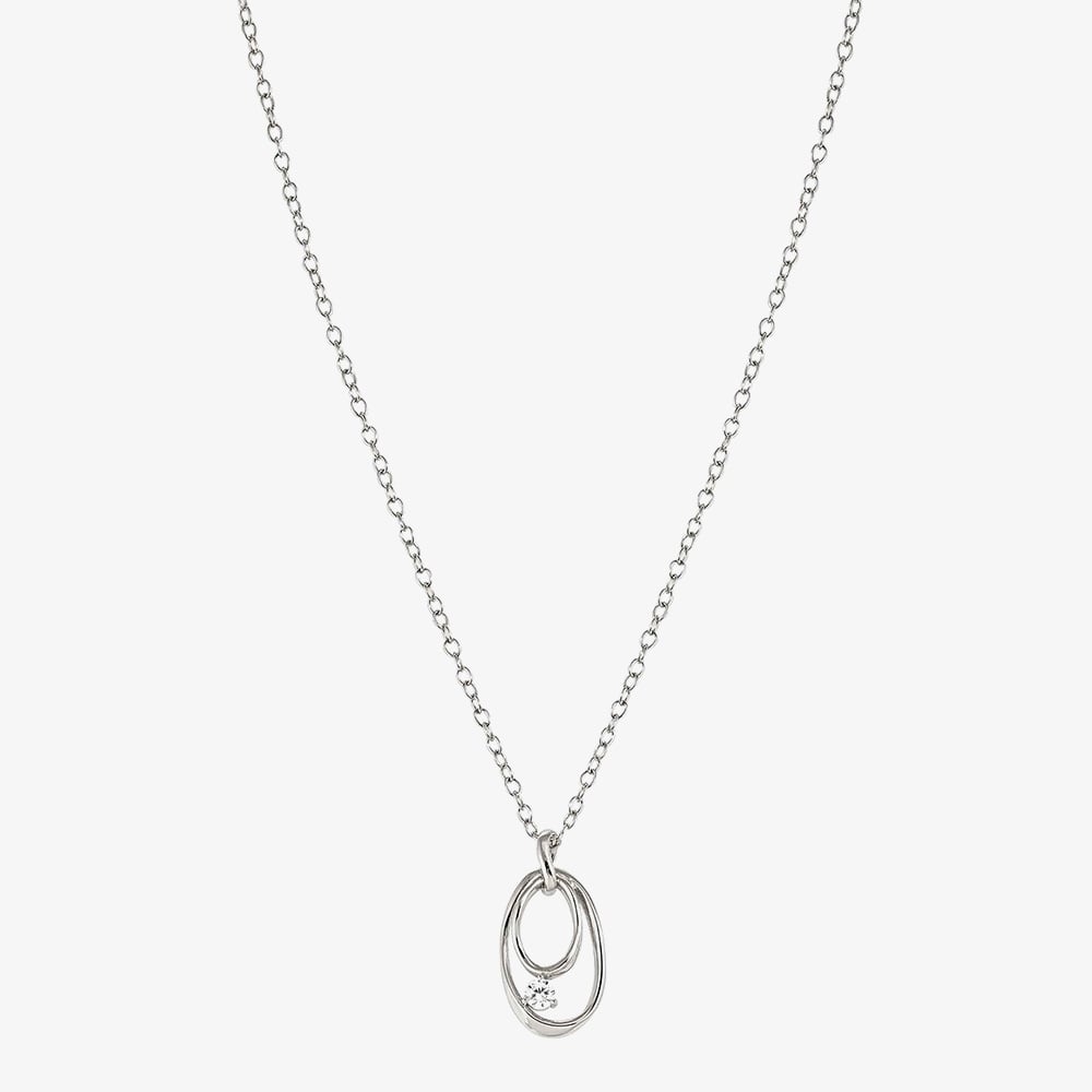 Nomination My Rebel Art Silver Double Oval Pendant Necklace 242806/053