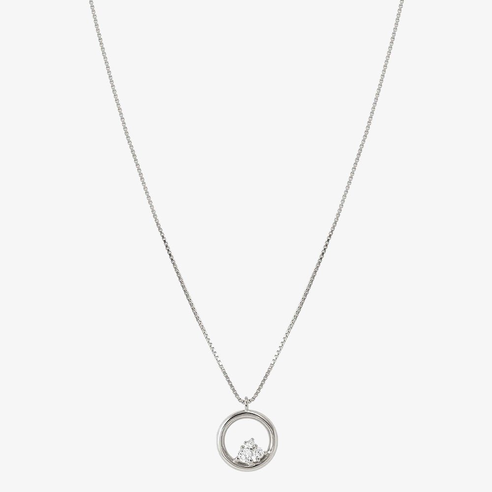 Nomination Dreams Beats Silver Circle Pendant Necklace 242602/043