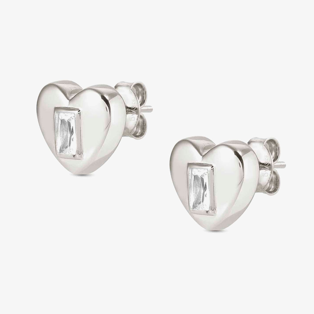 Nomination Domina Sterling Silver Heart Stud Earrings 240419/031