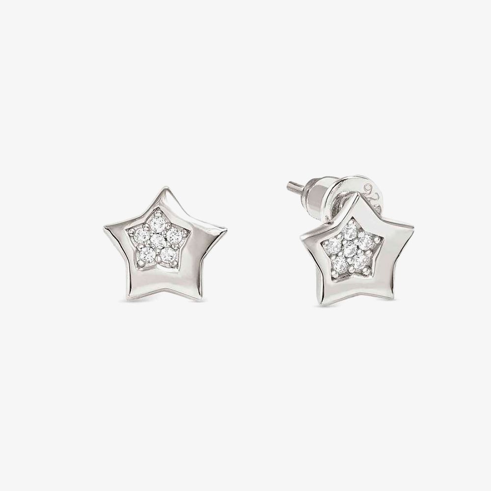Click to view product details and reviews for Nomination Petit Sparkle Silver Star Stud Earrings 242304 007.