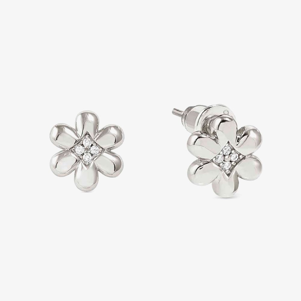 Click to view product details and reviews for Nomination Petit Sparkle Silver Flower Stud Earrings 242304 010.
