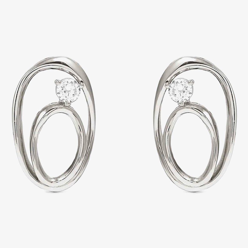 Nomination My Rebel Art Silver Double Oval Stud Earrings 242811/053