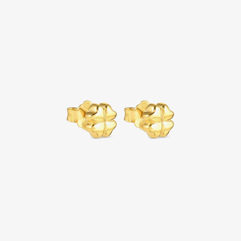 Nomination Armonica Gold Plated Four-Leaf Clover Stud Earrings 241307/003
