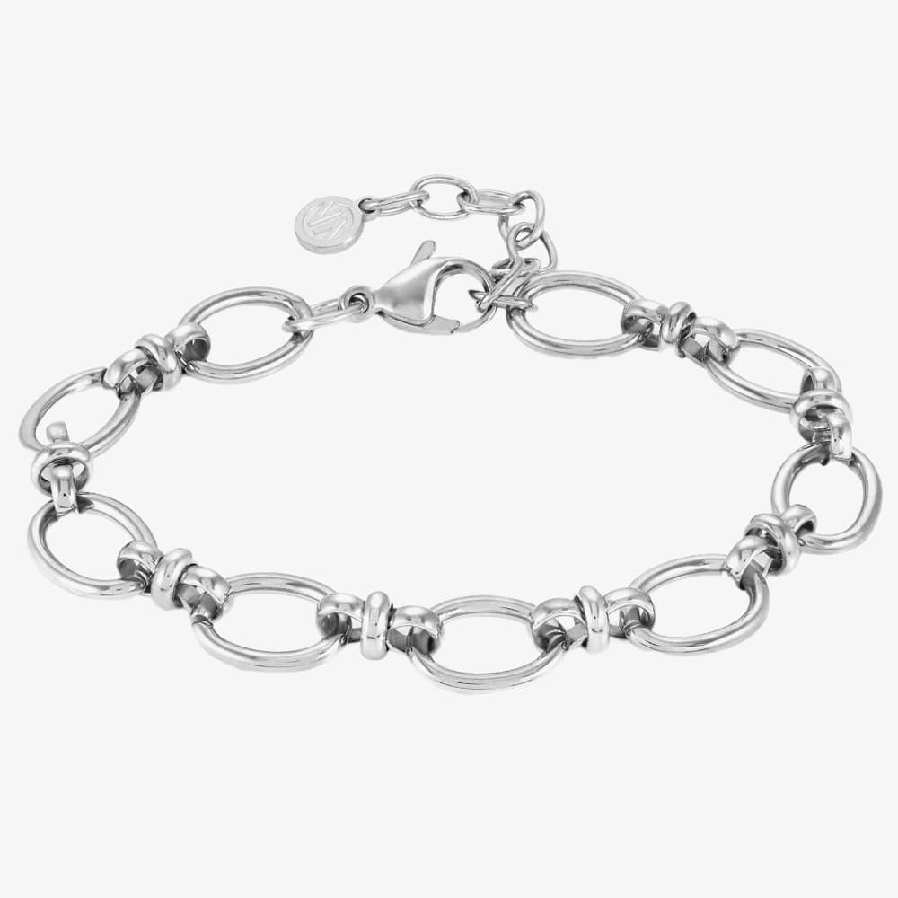 Product photograph of Nomination Affinity Stainless Steel Oval Link Bracelet 028602 001 from The Jewel Hut