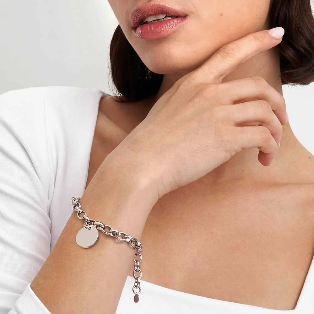 Nomination Sempre Con Me Engravable Round Disc Bracelet 029700/031