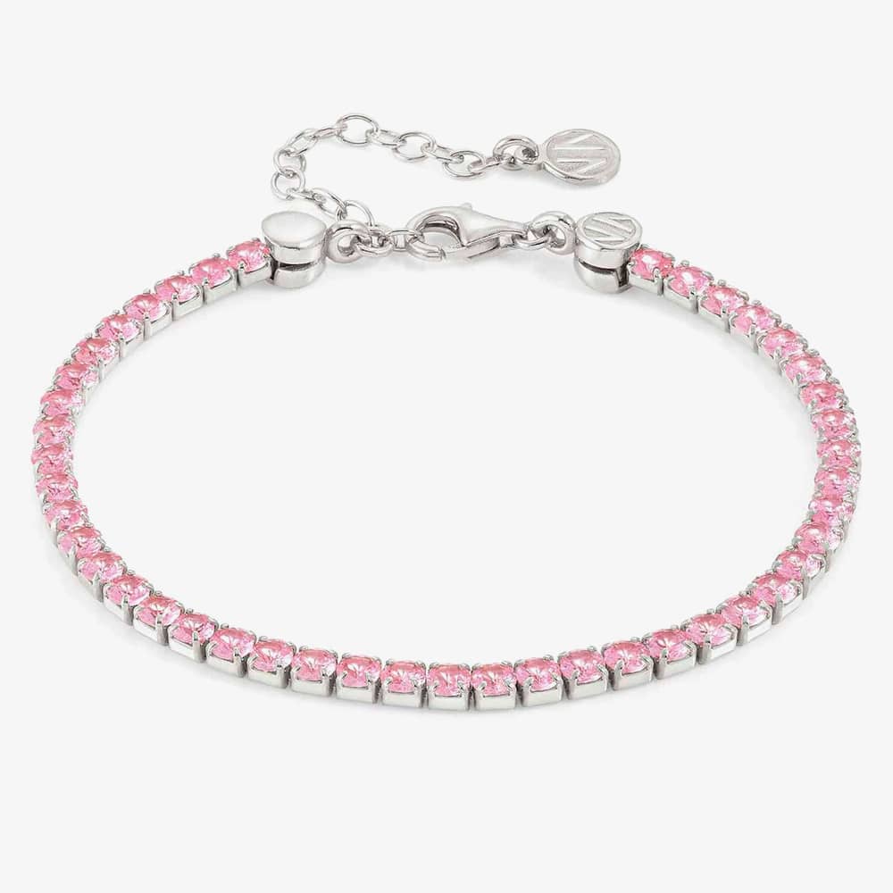 Product photograph of Nomination Chich Amp Charm Joyful Pink Tennis Bracelet 148631 017 from The Jewel Hut