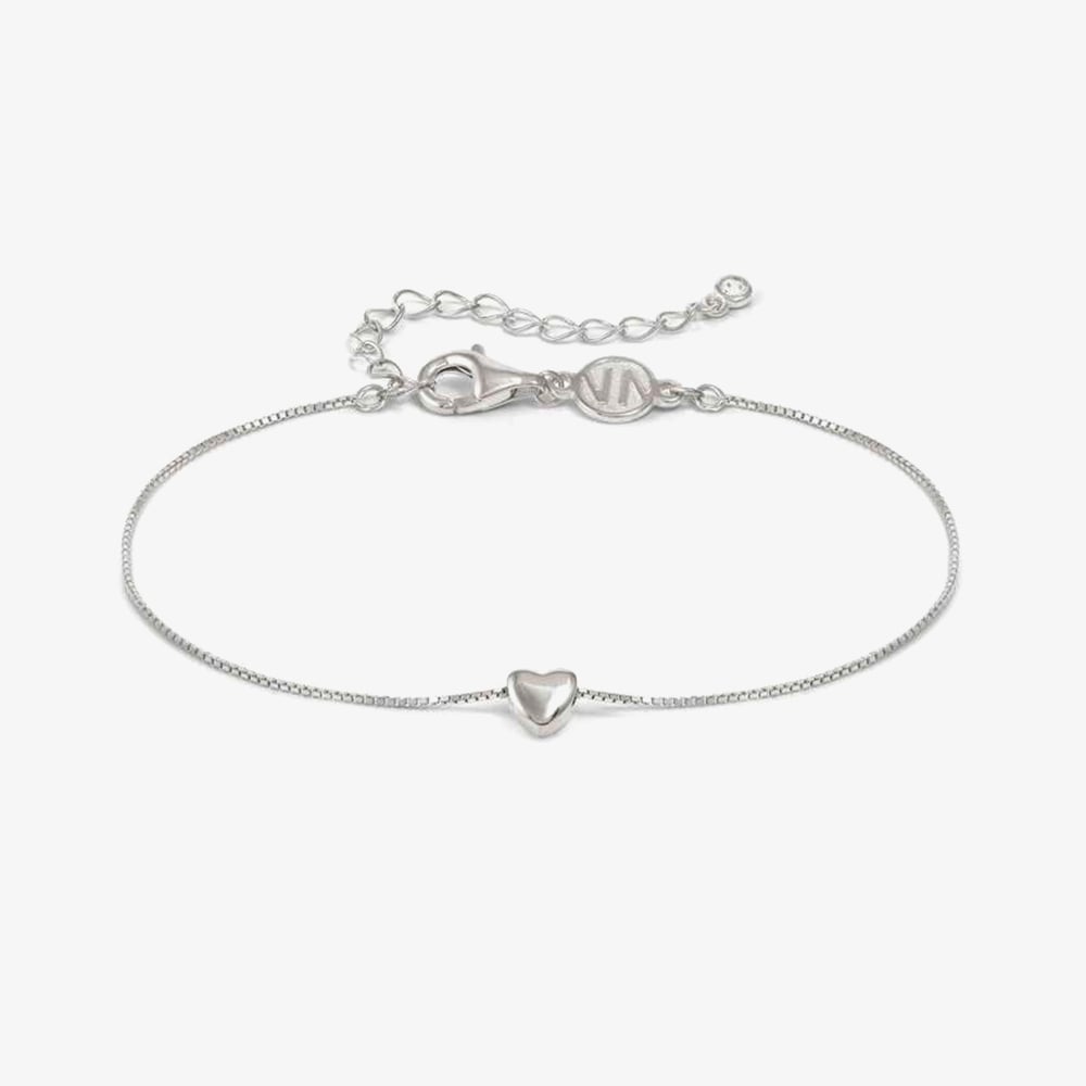 Product photograph of Nomination Armonica White Rhodium Cubic Zirconia Heart Pendant Bracelet 241302 004 from The Jewel Hut