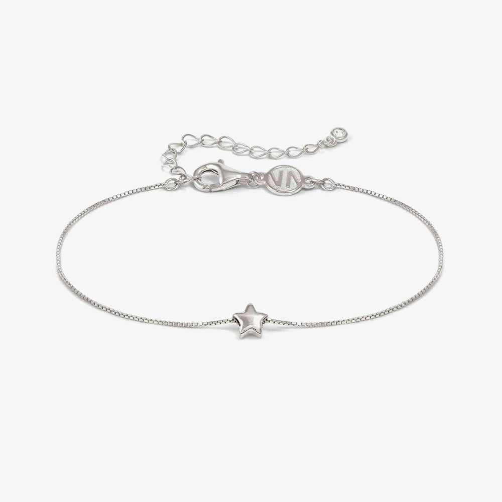 Product photograph of Nomination Armonica White Rhodium Cubic Zirconia Star Pendant Bracelet 241302 007 from The Jewel Hut
