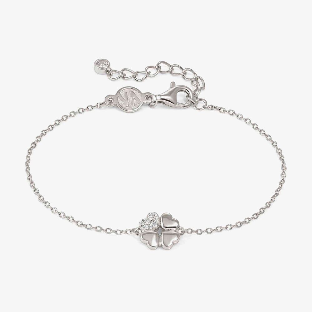 Nomination Silver Petit Sparkle Clover Bracelet