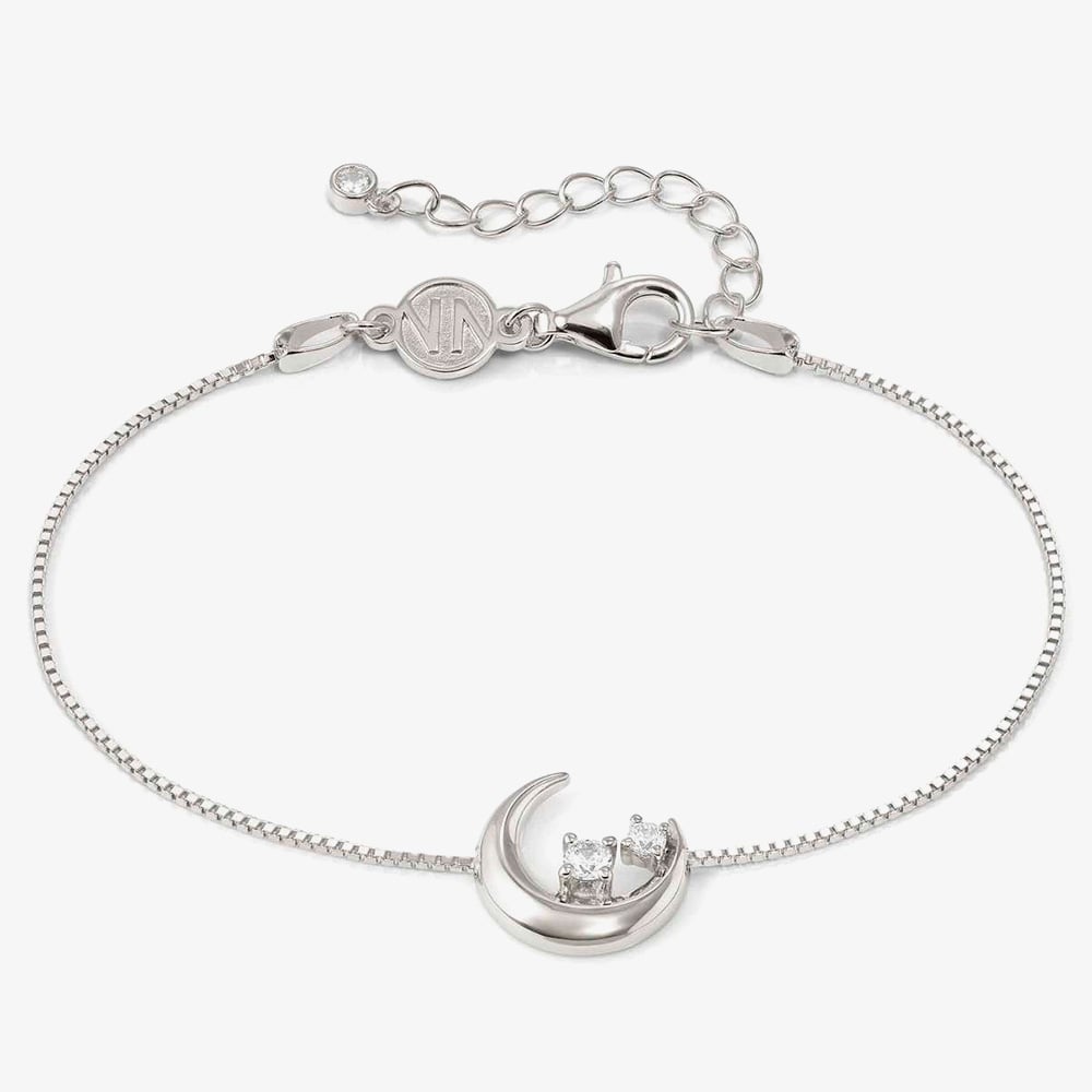Nomination 242601/022 Dream Beats Silver Zirconia Moon Bracelet