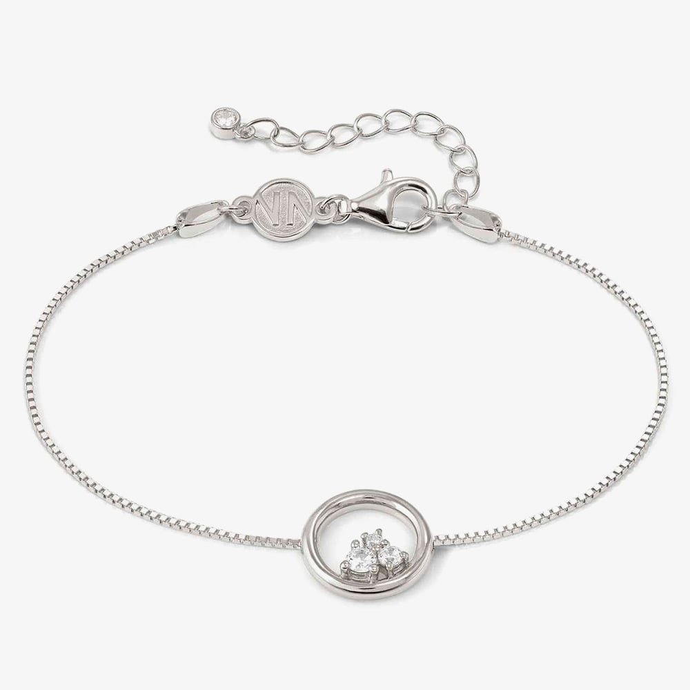 Nomination Silver Dream Beats Circle White CZ Bracelet