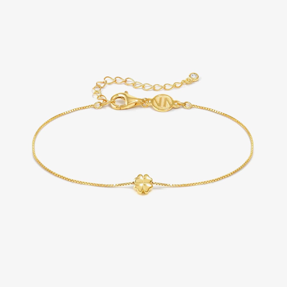 Nomination Armonica Gold Plated Four Leaf Clover Bracelet 241302/003