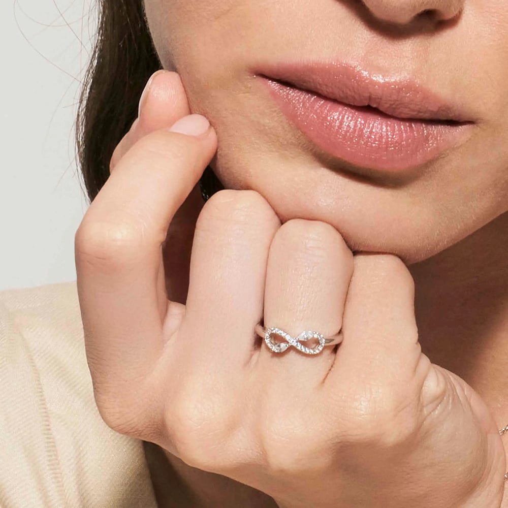 Nomination Shine Me Up Multi Cut Cubic Zirconia Infinity Ring 241900/010